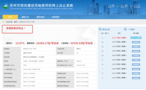 引爆市场 苏州59.18亿网拍系统崩溃与科技城地块波折背后的产业新热